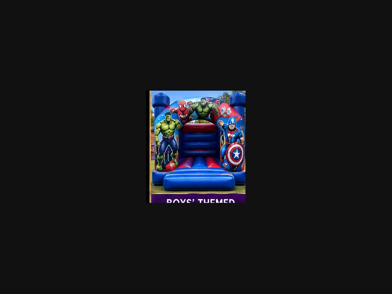 Boys themed bouncy castle preview
