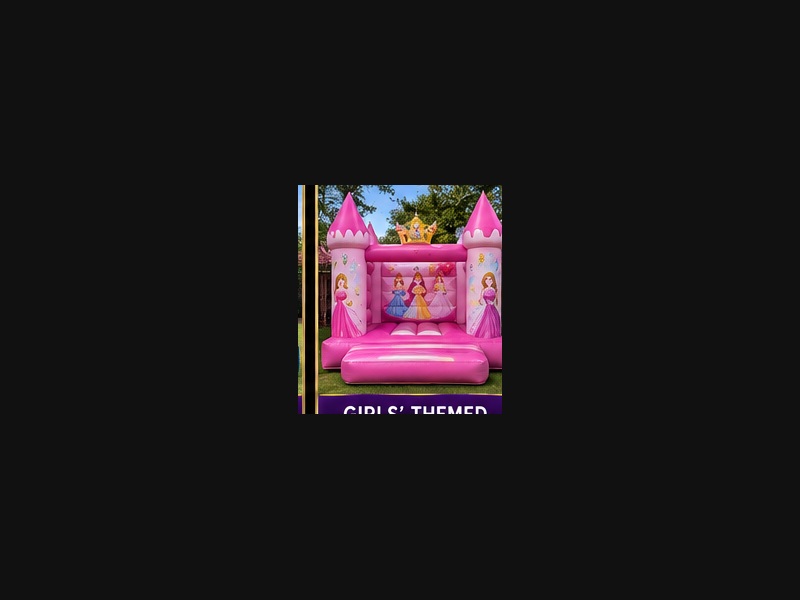 Girls themed bouncy castle preview