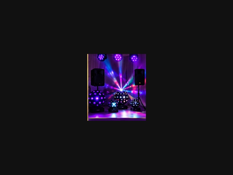 Purple gold and colourful party lighting preview